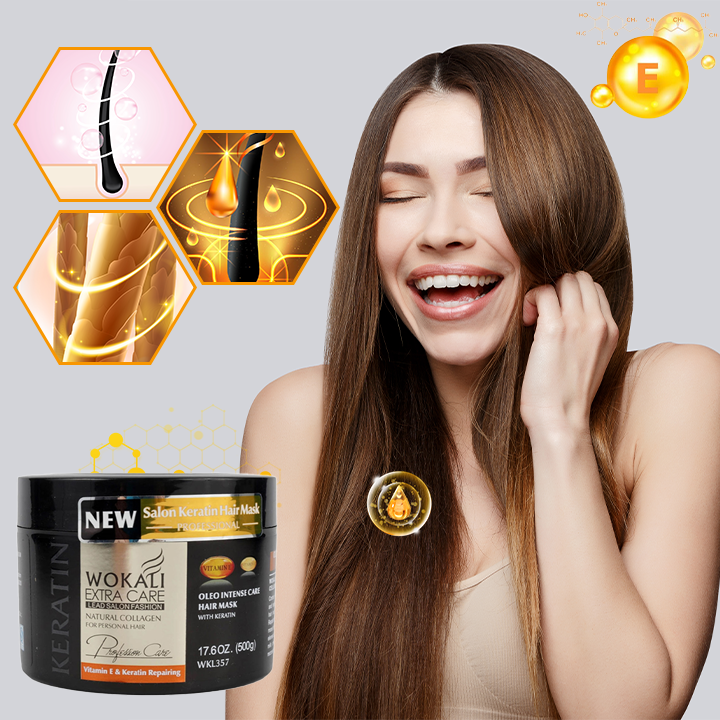 Profesionalna maska za lase s keratinom in vitaminom E