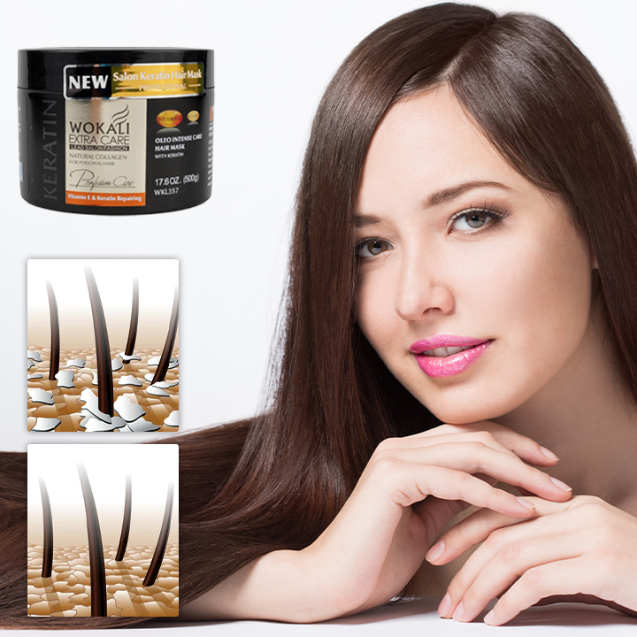 Profesionalna maska za lase s keratinom in vitaminom E